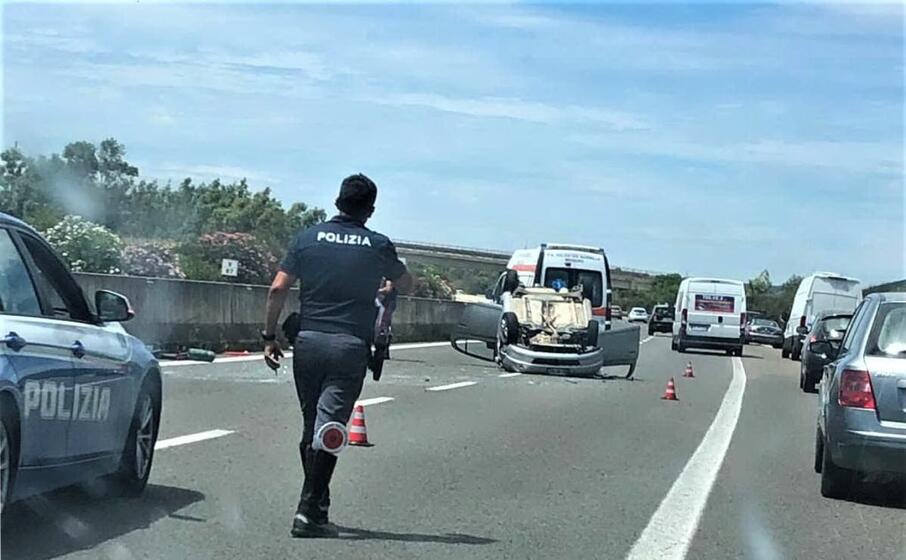 l incidente (foto l unione sarda sanna)