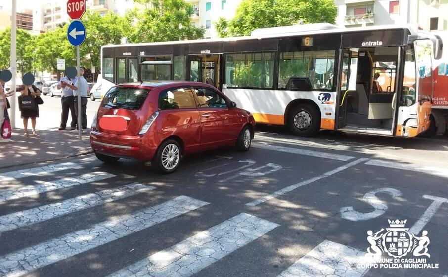 l incidente (foto polizia municipale)