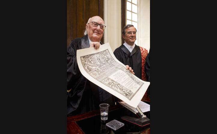 la cerimonia per la laurea honoris causa