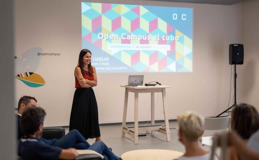 alice soru ceo di open campus durante la presentazione dell academy (foto l unione sarda madeddu)