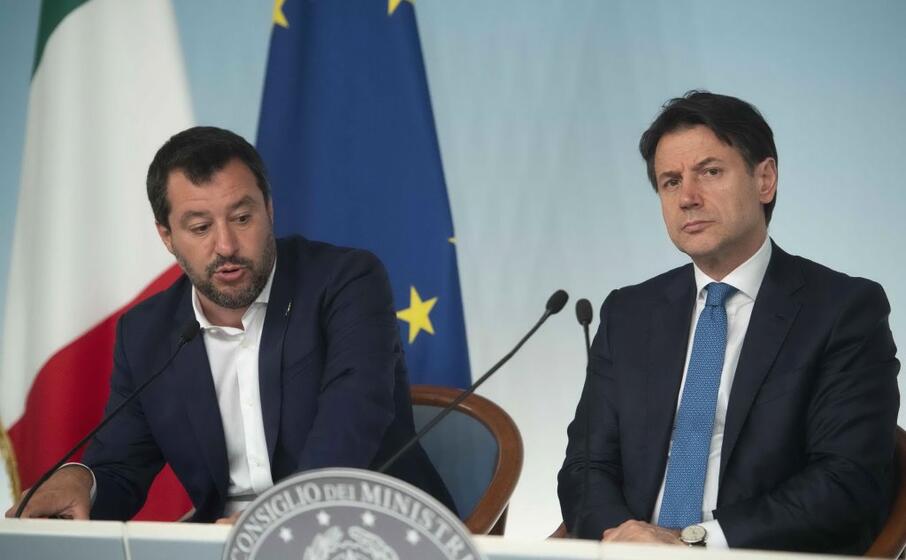 matteo salvini e giuseppe conte (ansa)