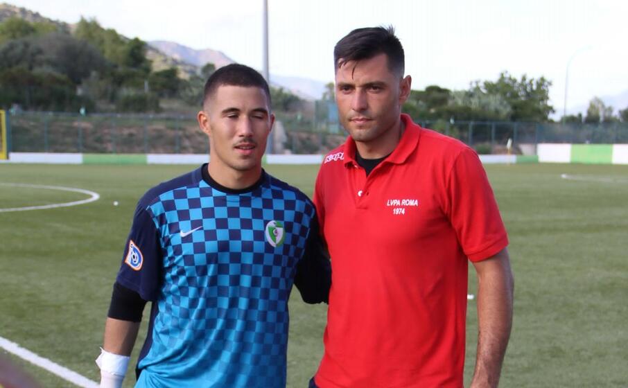 vincenzo monni con l ex portiere campione del mondo in germania con la nazionale italiana (foto l unione sarda andrea serreli)