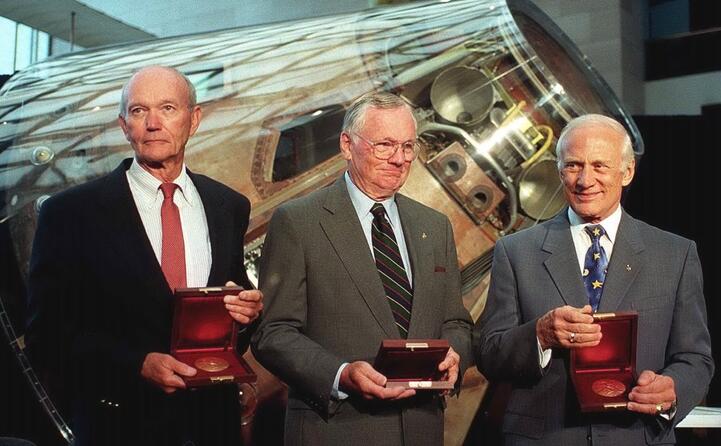 i tre protagonisti della missione