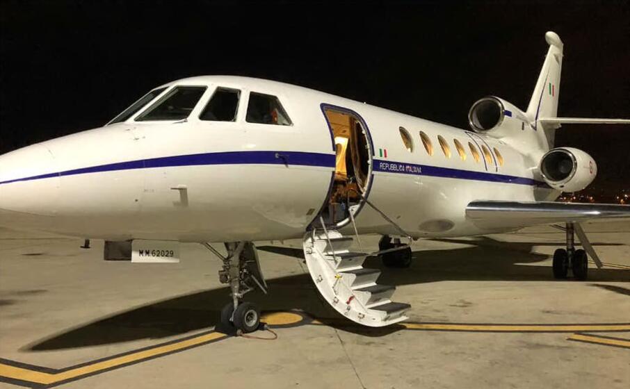 il falcon 50 (foto twitter aeronautica militare)