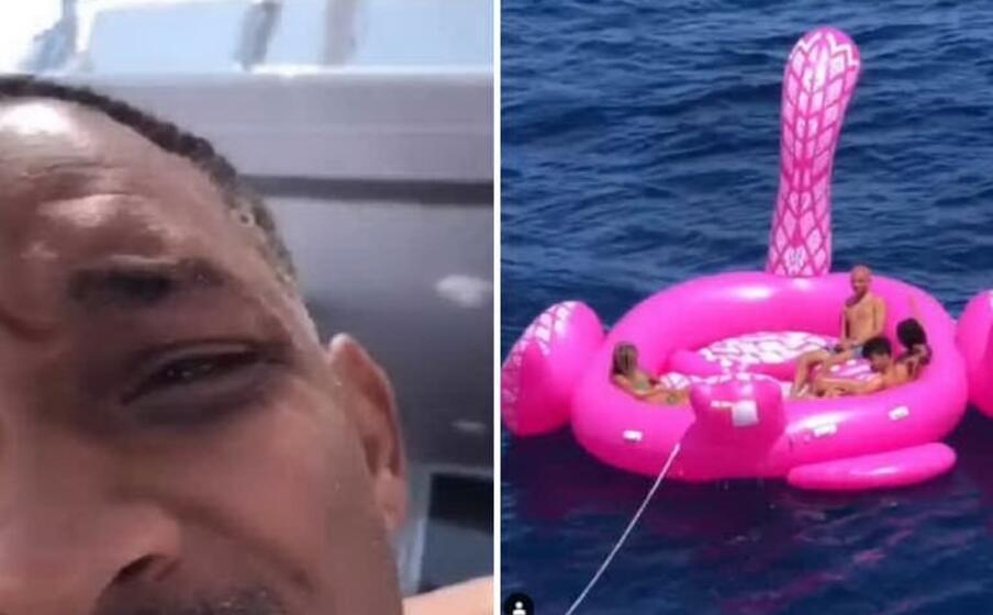 will smith e il materassino troppo vistoso (da instagram)