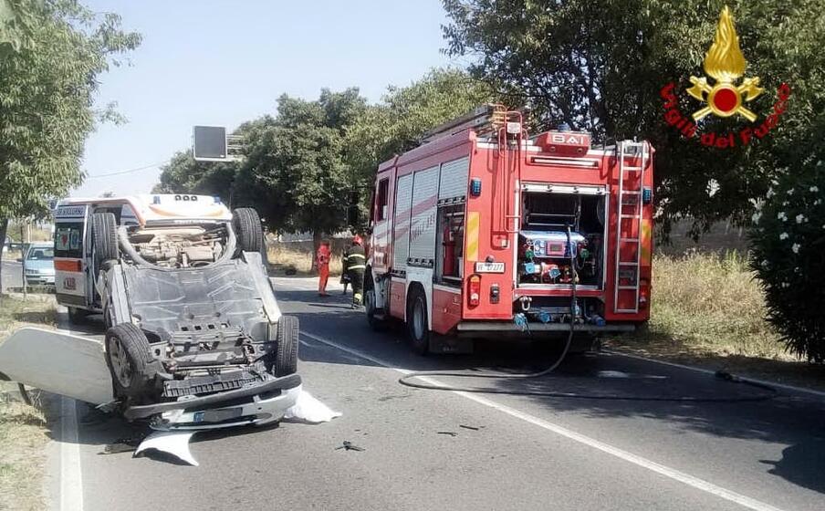 l incidente (foto vigili del fuoco)