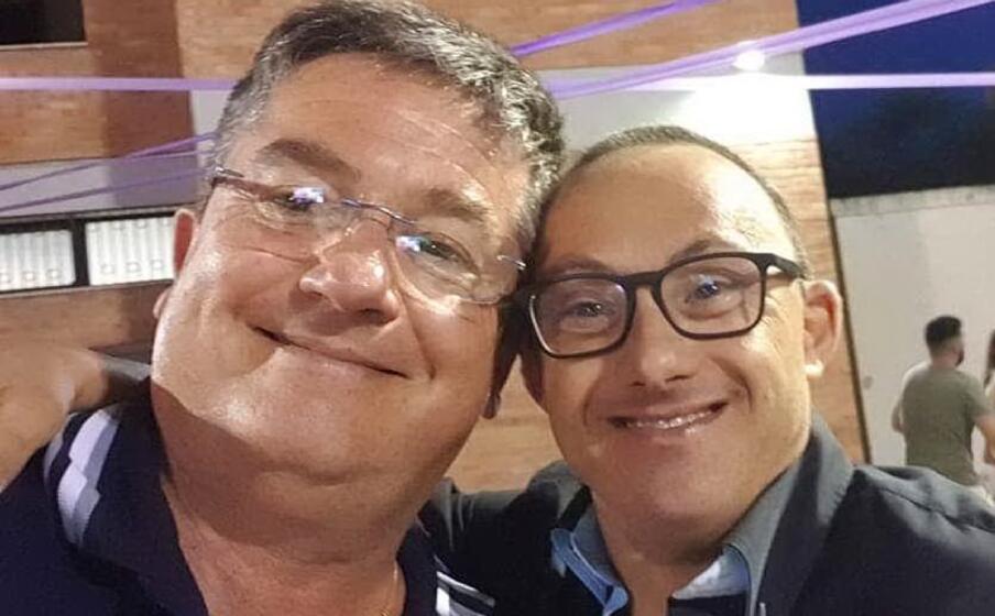 roberto paderi con luigi porr (foto l unione sarda garau)