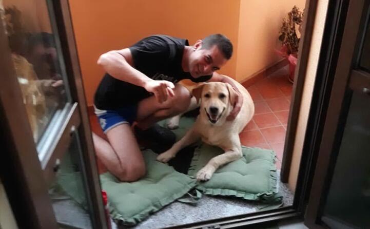 lo scatto inviato da giuseppe di sennori mio figlio andrea e mia figlia luna