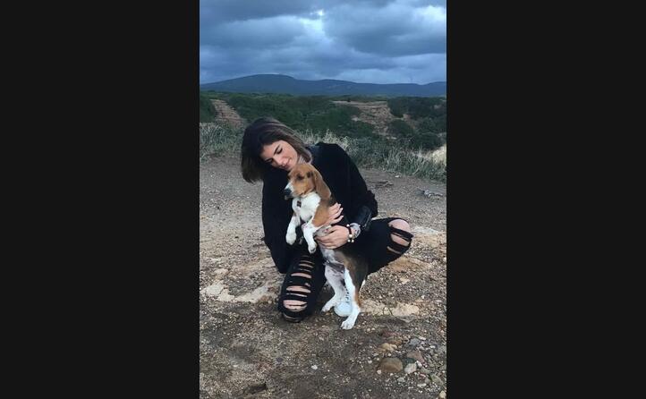 roberta dess da riola sardo con il suo amico a quattro zampe
