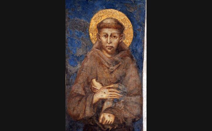 san francesco in una raffigurazione di cimabue (ansa)