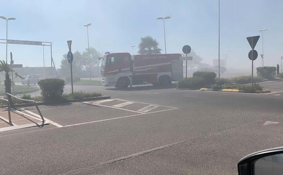 i vigili del fuoco sul posto