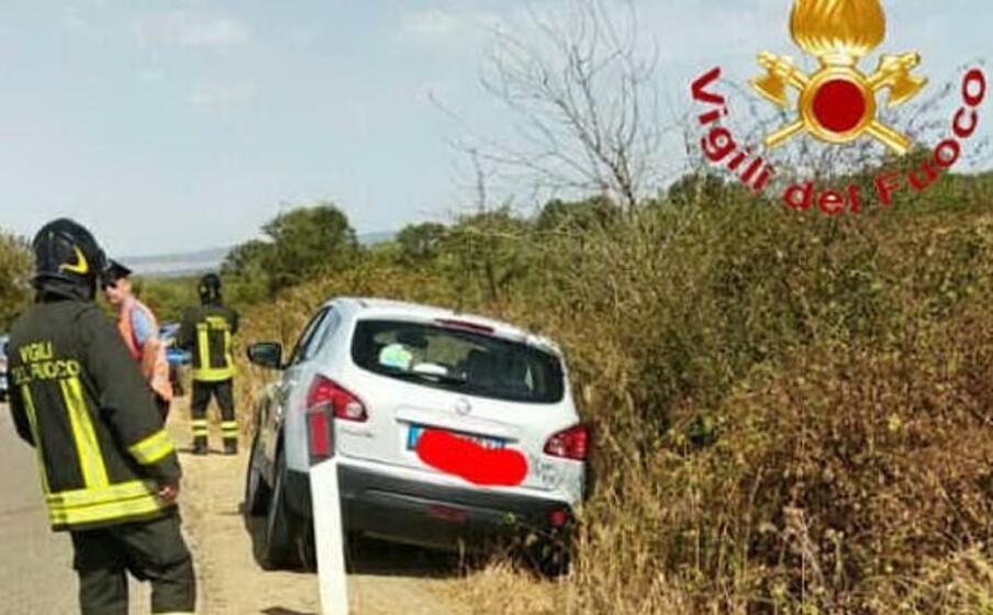 un immagine dal luogo dell incidente (foto vigili del fuoco)