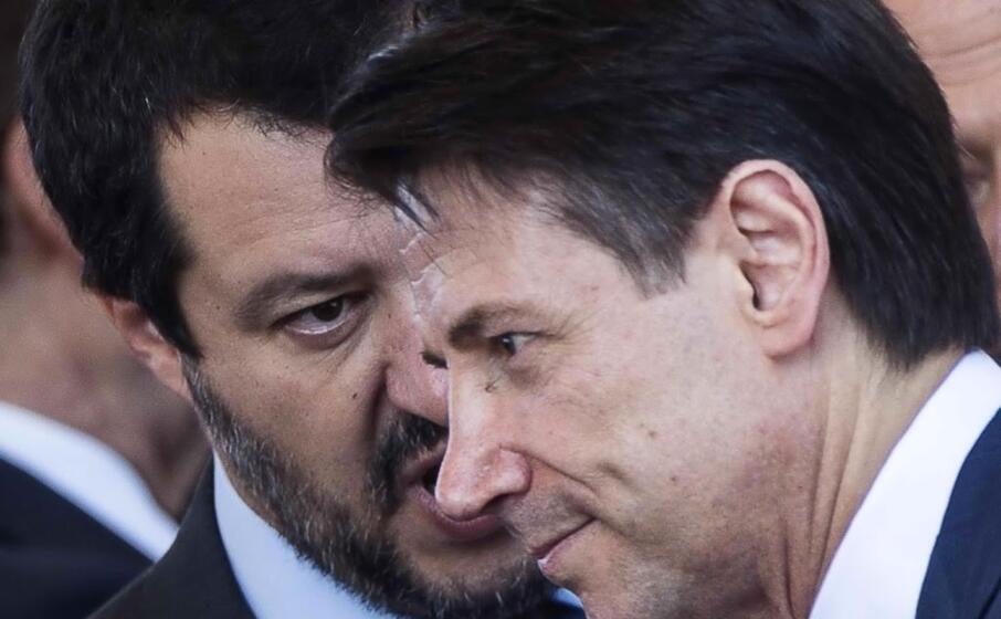 matteo salvini e giuseppe conte (ansa)