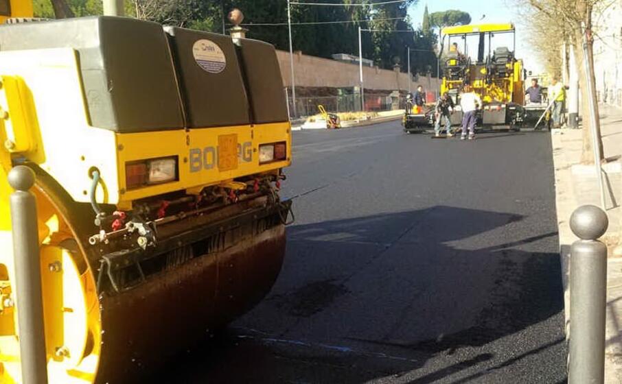 ripristino delle strade interessate dalla rete del gas (foto l unione sarda sirigu)