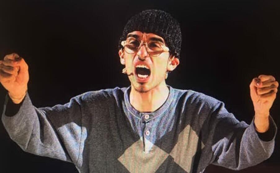 jacopo cullin nei panni del signor tonino (foto l unione sarda scano)