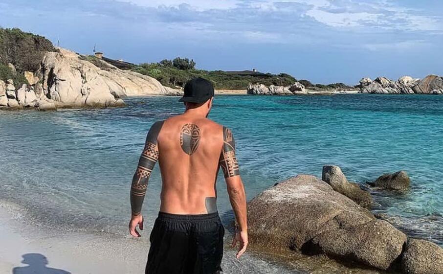 marco borriello nello scatto postato su instagram