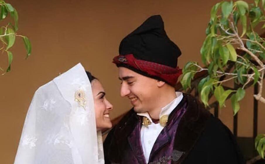 luca porcu e monica pilia due futuri sposi (foto l unione sarda serreli)