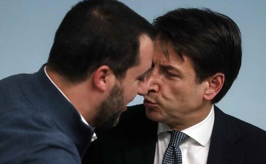 conte e salvini (ansa)
