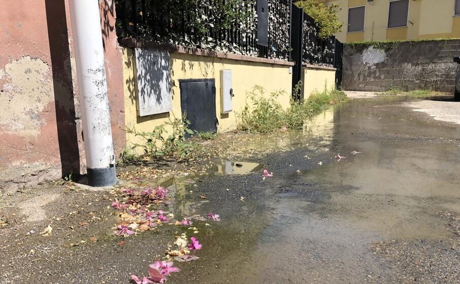 la strada allagata (l unione sarda murgana)