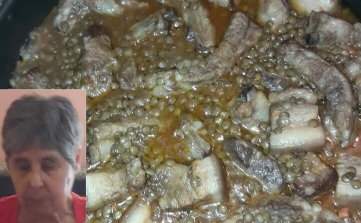 costine e pancetta con lenticchie un gustoso piatto di maria biancu da bitti