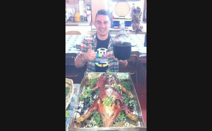 francesco sini da sassari e la sua cena tipica a base di maialetto e cannonau