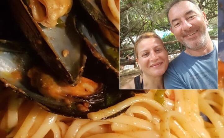 giusy e luca da cagliari linguine e cozze