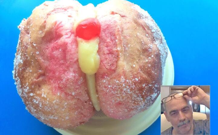 un goloso pescone alla crema realizzato da sandro massa da sestu