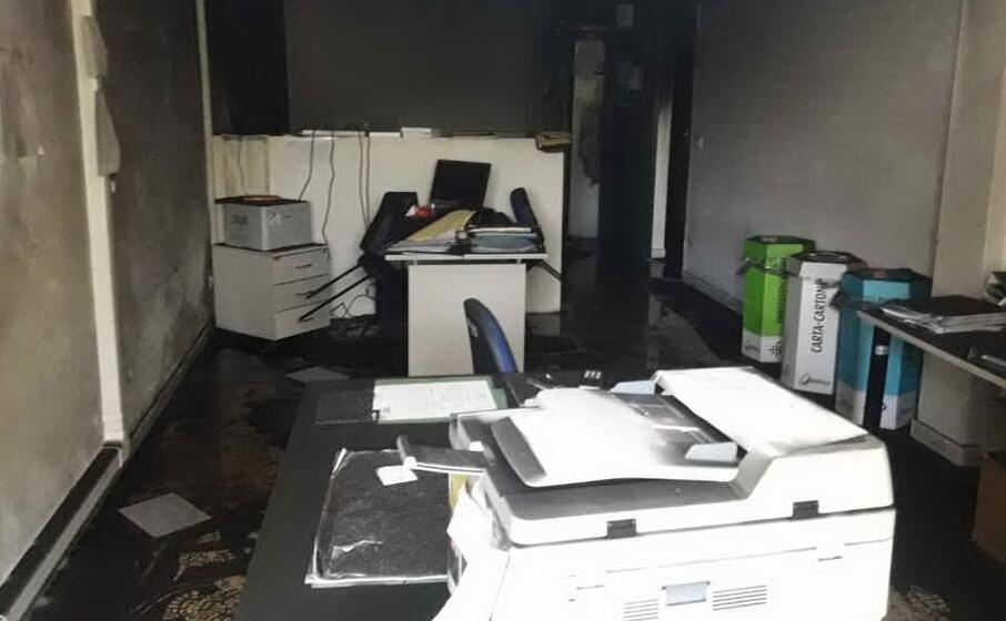 i locali devastati (foto asl)