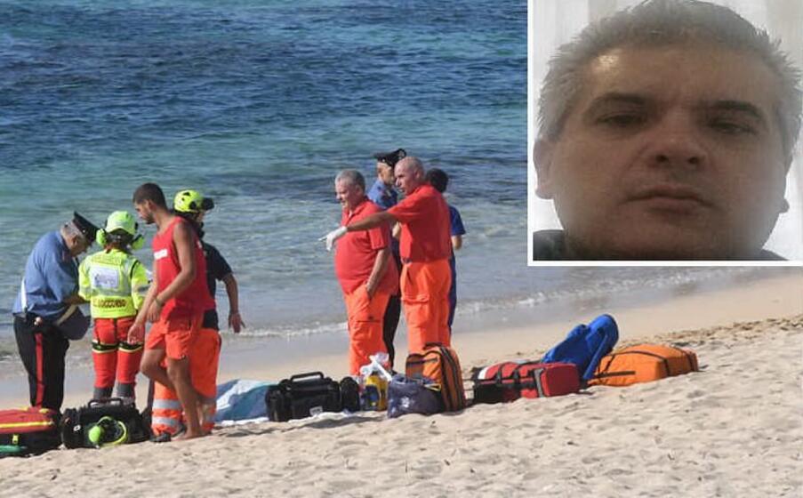 il luogo della tragedia (l unione sarda chergia) nel riquadro la vittima