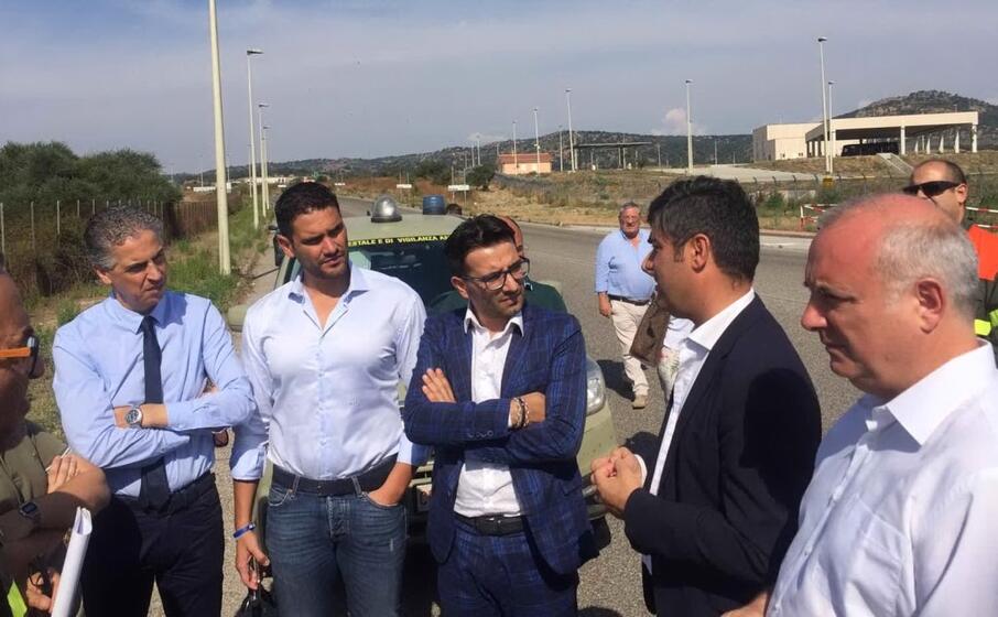 il sopralluogo (foto regione sardegna)