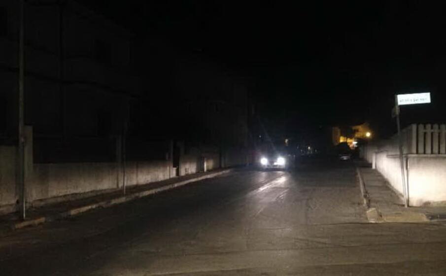 via kennedy al buio (foto pala)