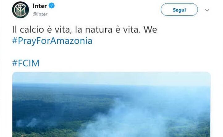 il calcio vita la natura vita recita l inter su twitter
