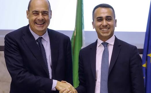 nicola zingaretti e luigi di maio (ansa)