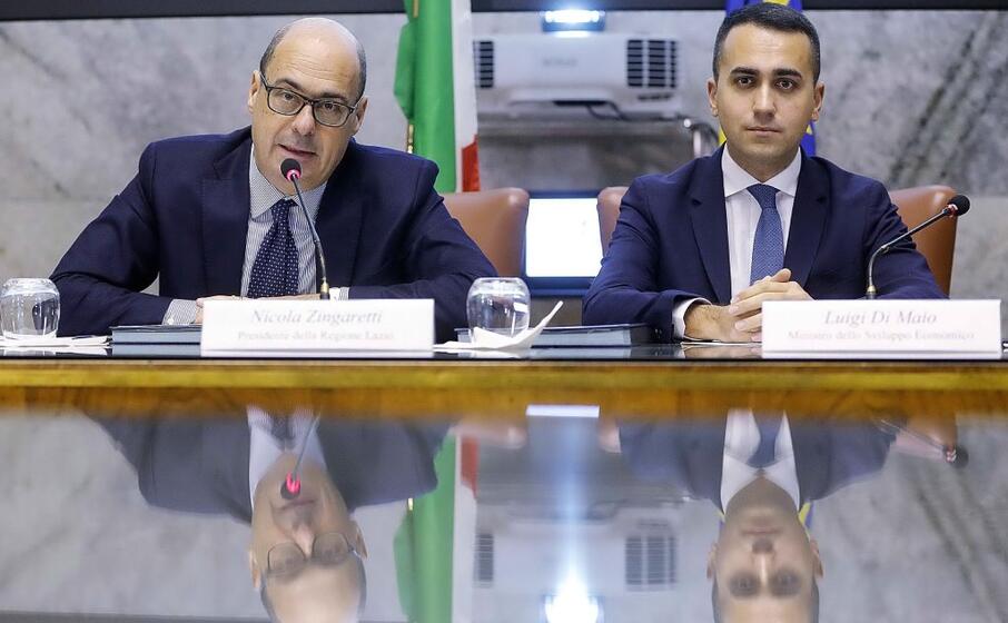 di maio e zingaretti in un immagine d archivio (ansa)