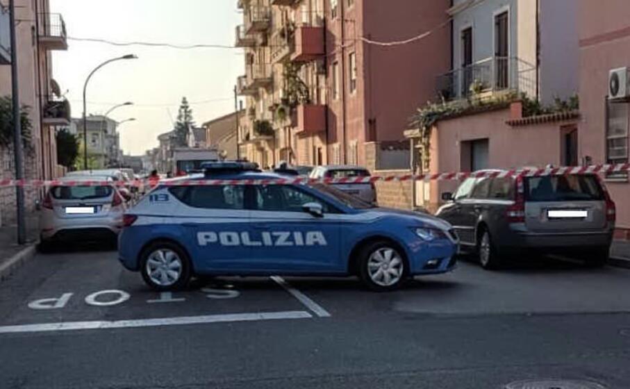 la polizia sul posto (l unione sarda sanna)