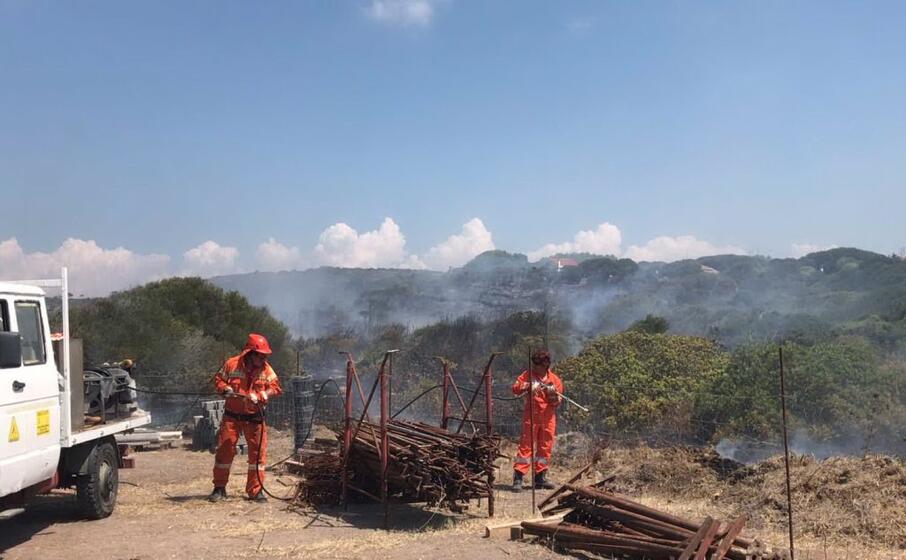 sul posto gli uomini del lavoc e della forestale