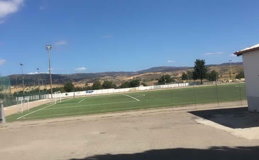 il manto erboso del campo da calcio (foto l unione sarda sirigu)
