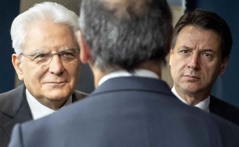 mattarella e conte (ansa)
