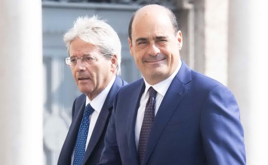 gentiloni e zingaretti presidente e segretario pd