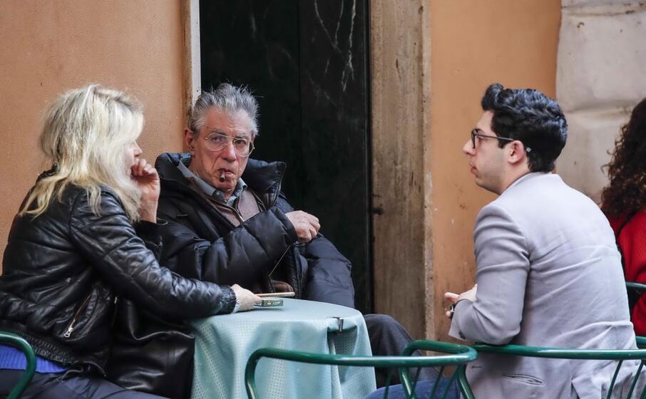umberto bossi con il figlio renzo (ansa)