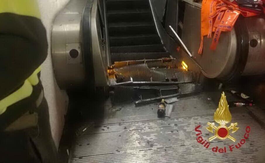 la scala mobile di repubblica (foto vigili del fuoco)