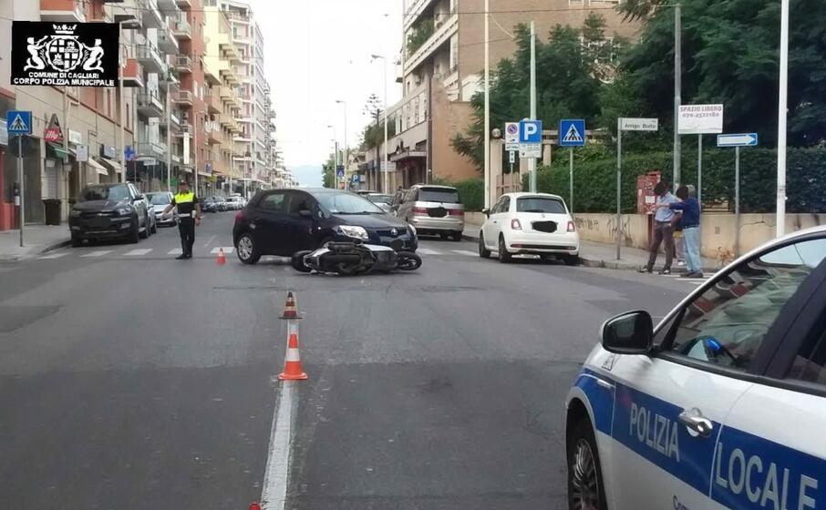 l incidente (foto polizia municipale)