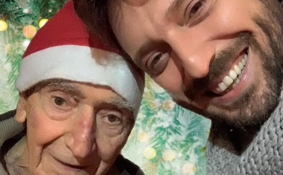 cesare cremonini nello scatto con pap (foto da profilo ufficiale instagram)