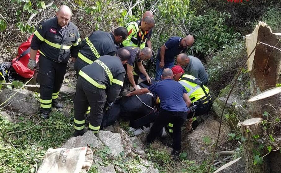 i soccorsi (foto vigili del fuoco)