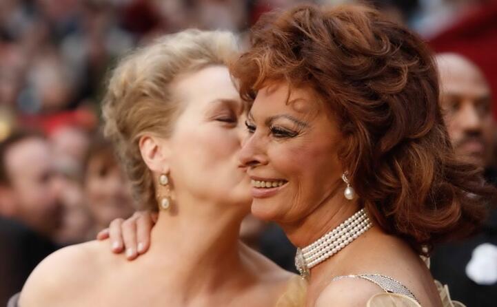 con meryl streep agli oscar 2009