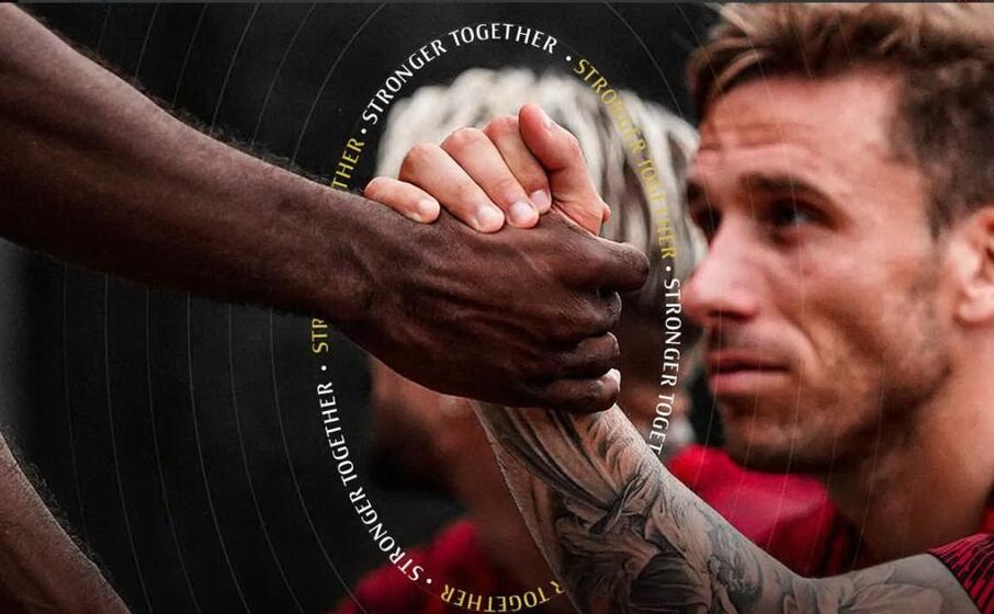 stronger togheter (foto twitter milan)