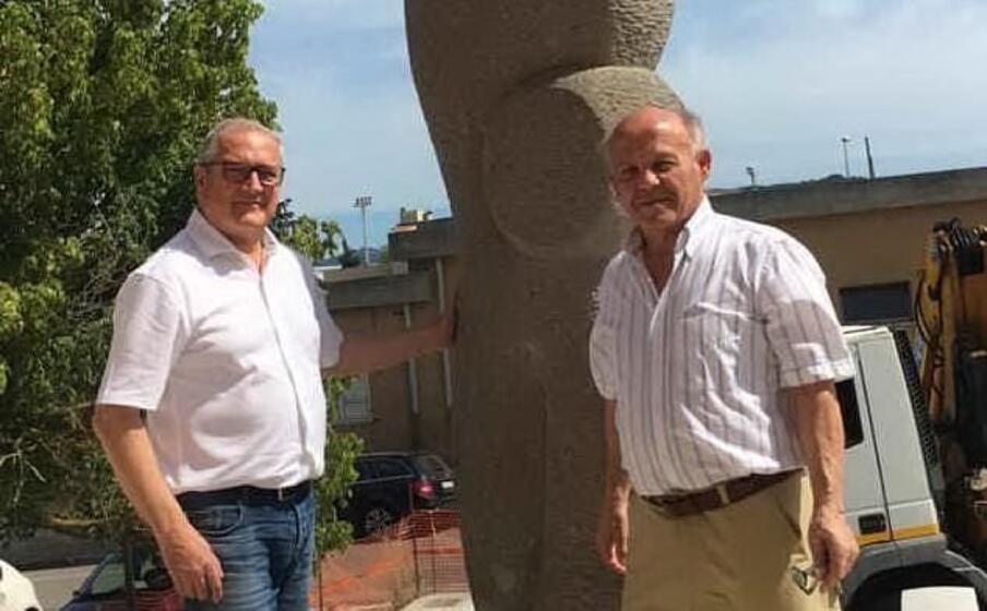 a destra luciano muscu a sinistra franco galdieri (foto l unione sarda gioia)