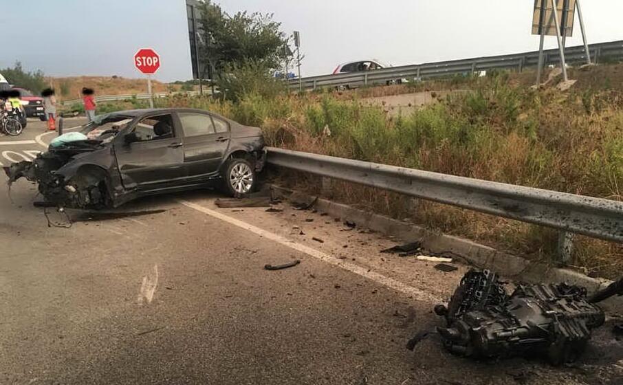 l incidente (foto l unione sarda pintori)