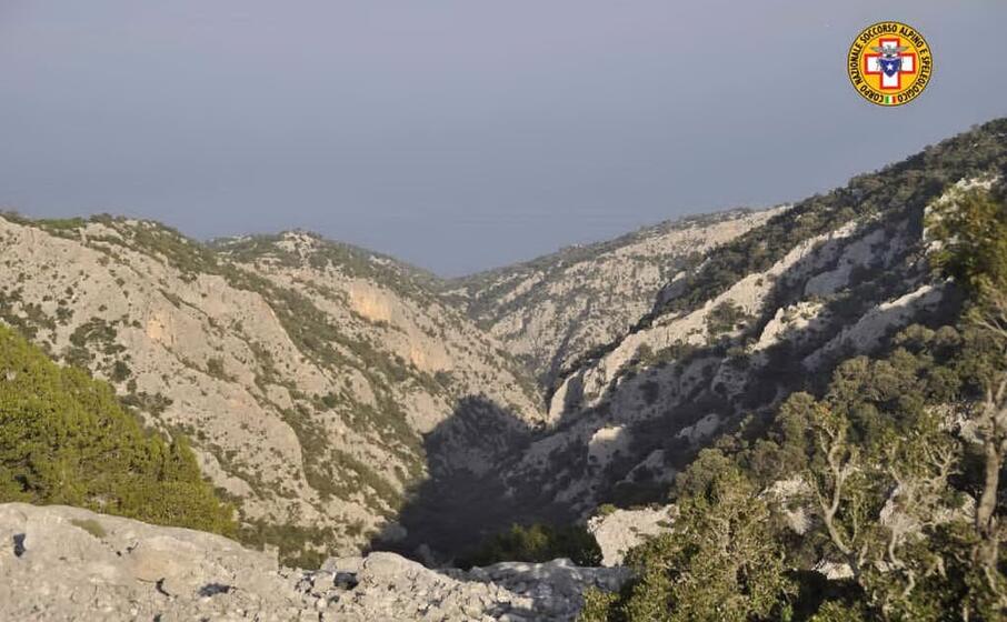la zona dell intervento (foto soccorso alpino e speleologico della sardegna)