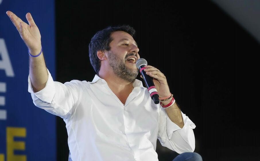 matteo salvini ad atreju (ansa)